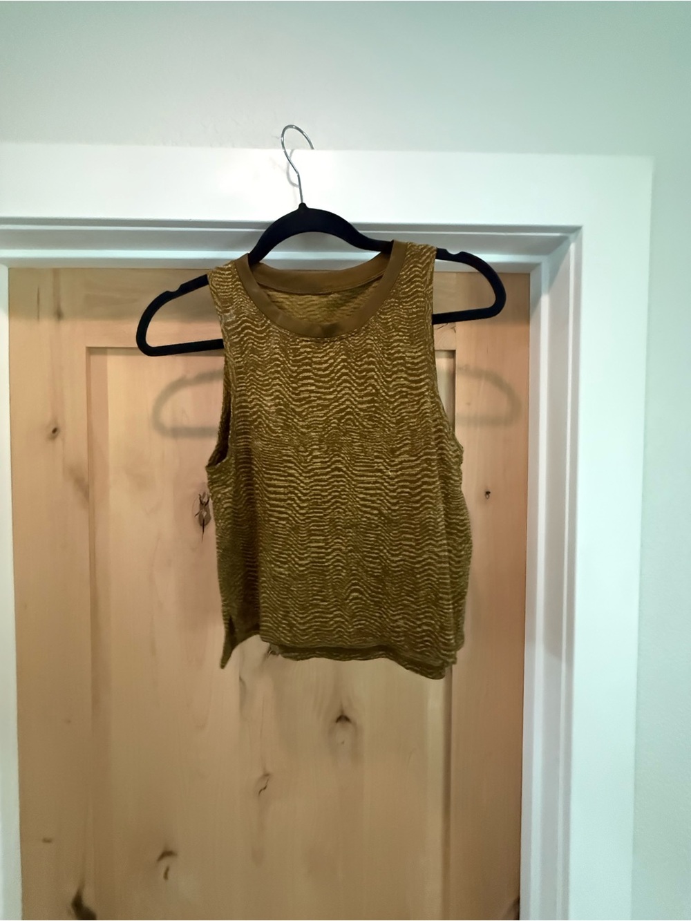 lululemon athletica Mustard Textured Sleeveless Tank